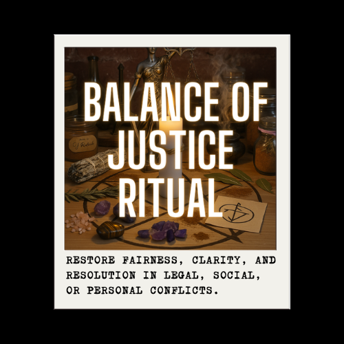 BALANCE OF JUSTICE RITUAL