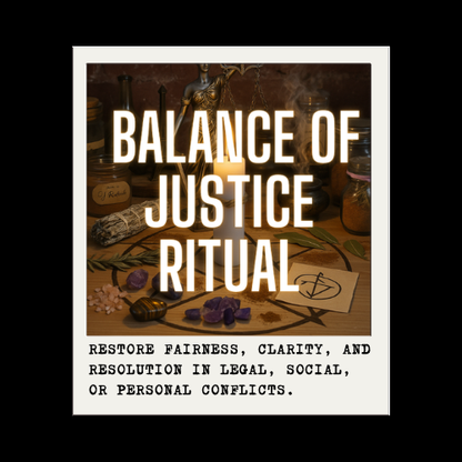BALANCE OF JUSTICE RITUAL
