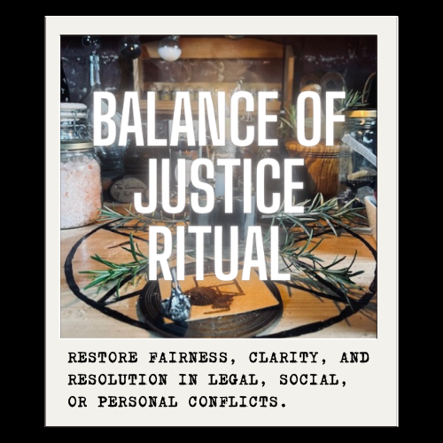 BALANCE OF JUSTICE RITUAL